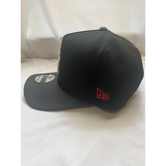New Era 9FIFTY New York Yankees Black Snapback A-Frame Hat Cap Side Patch - Picture 3 of 7